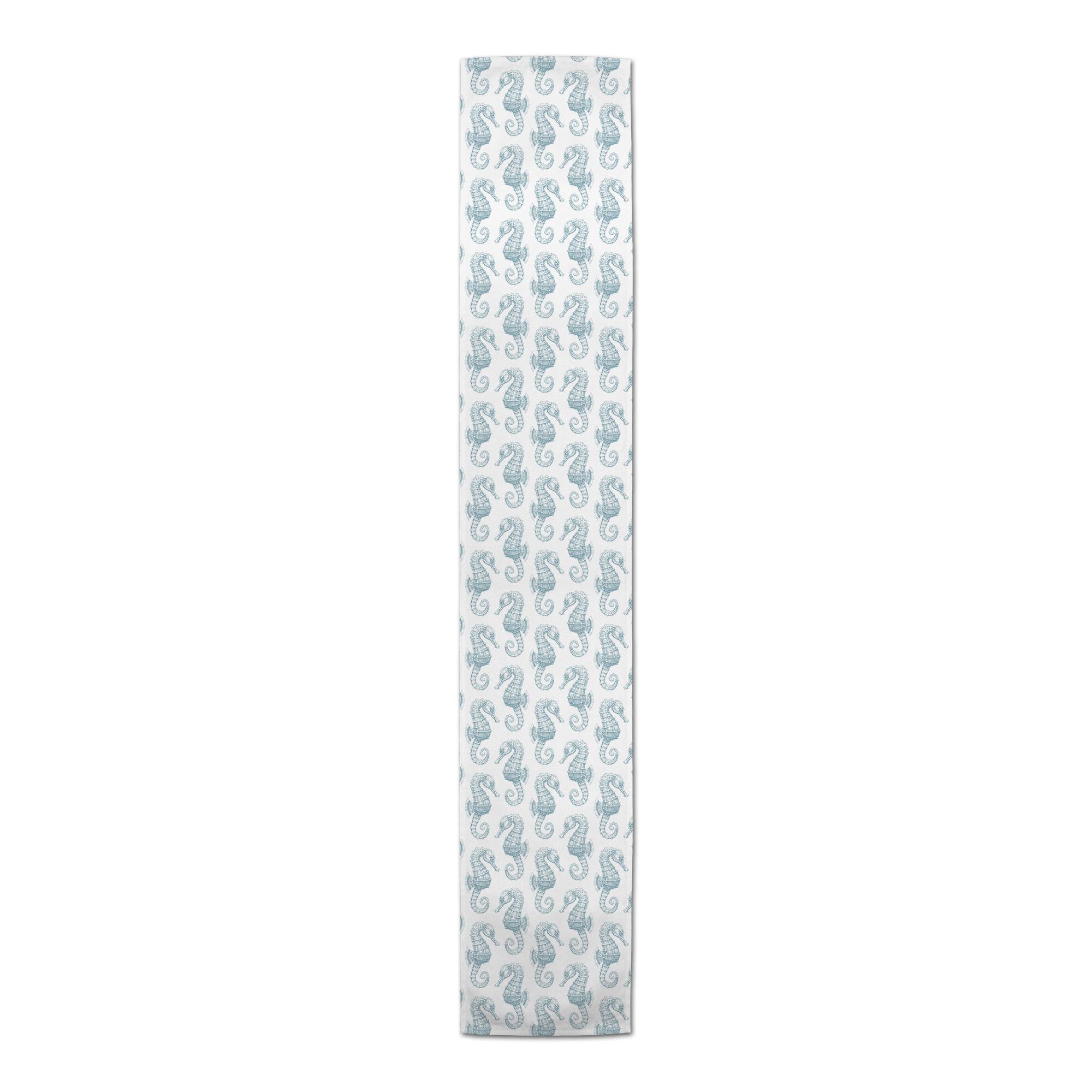 Seahorses Outdoor Table Runner
